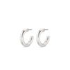 Pilgrim Maddie Hoop Earrings, Silver