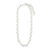 Pilgrim Amiri CZ Cable Chain Necklace, Silver