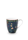 Pip Studio Large Flower Mug 350ml, Blue