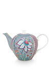 Pip Studio Flower Festival Large Tea Pot, Blue