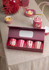 Pip Studio Oriental Flower Festival Set/4 Mugs, Dark Pink