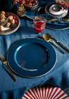 Pip Studio Berry Blues Metal Plate 32cm, Dark Blue