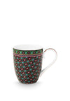 Pip Studio Extra Large Clover Print Mug, Green