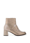 Pitillos Metallic Heeled Ankle Boots, Gold