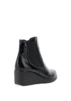 Pitillos Patent Wedge Heel Ankle Boots, Black