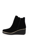 Pitillos Suede Wedge Heel Ankle Boots, Black