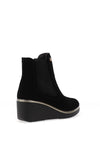 Pitillos Suede Wedge Heel Ankle Boots, Black