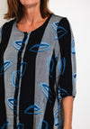 Pont Neuf Thorid Stripe Print Top, Sapphire Blue