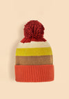 Powder Lilia Mixed Sunset Bobble Hat, Tangerine Multi