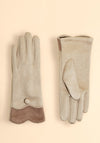 Powder Pandora Button Gloves, Cream