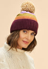 Powder Lilia Mixed Vintage Bobble Hat, Beige Multi