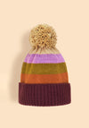 Powder Lilia Mixed Vintage Bobble Hat, Beige Multi