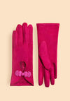 Powder Suki Embellished Gloves, Pink