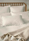 Morris & Co Linen Blend Plain Dye Duvet Cover, White