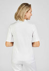 Rabe Pique Cotton Polo Shirt, White