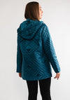 Rabe Quilted Lightweight Hooded Jacket, Teal Blue