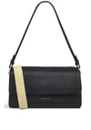 Radley Leather Lane Flapover Shoulder Bag, Black