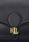 Ralph Lauren Bradley Pebbled Small Shoulder Bag, Black