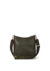 Ralph Lauren Cameryn Pebbled Leather Crossbody, Dark Olive