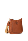 Ralph Lauren Cameryn Pebbled Leather Crossbody, Tan