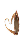 Ralph Lauren Cameryn Pebbled Leather Crossbody, Tan