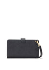 Ralph Lauren Crosshatch Leather Transition Wristlet, Black