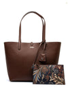 Ralph Lauren Summer Paisley Large Reversible Tote Bag, Dark Mahogany