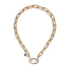 Rebecca Diva Narrow Mesh Chain Link Necklace, Gold