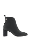 Redz Flower Detail Heeled Ankle Boots, Charcoal