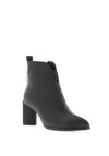 Redz Flower Detail Heeled Ankle Boots, Charcoal