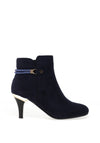 Redz Embellished Heeled Ankle Boots, Navy