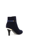 Redz Embellished Heeled Ankle Boots, Navy