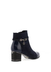 REDZ Embellished Charm Detail Heeled Ankle Boots, Navy