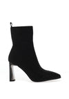 Redz Modern Block Embellished Heeled Ankle Boots, Black