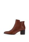 Regarde Le Ciel Taylor Leather Heeled Boot, Cognac