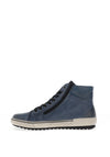 Remonte Lace Up High Top Trainers, Blue