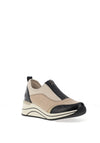 Remonte Zip Detail Wedge Trainers, Neutral and Black