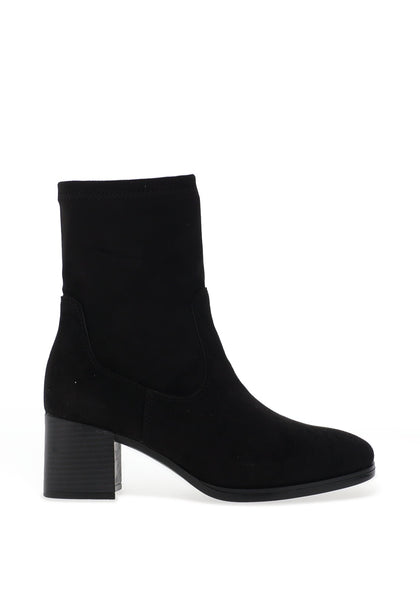 Remonte Faux Suede Heeled Boots Black McElhinneys