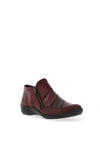 Remonte Zip Detail Comfort Shoes, Burgundy