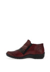 Remonte Zip Detail Comfort Shoes, Burgundy