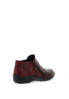 Remonte Zip Detail Comfort Shoes, Burgundy