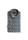 Remus Uomo Jensen Gothic Floral Shirt, Navy & Dark Green Multi