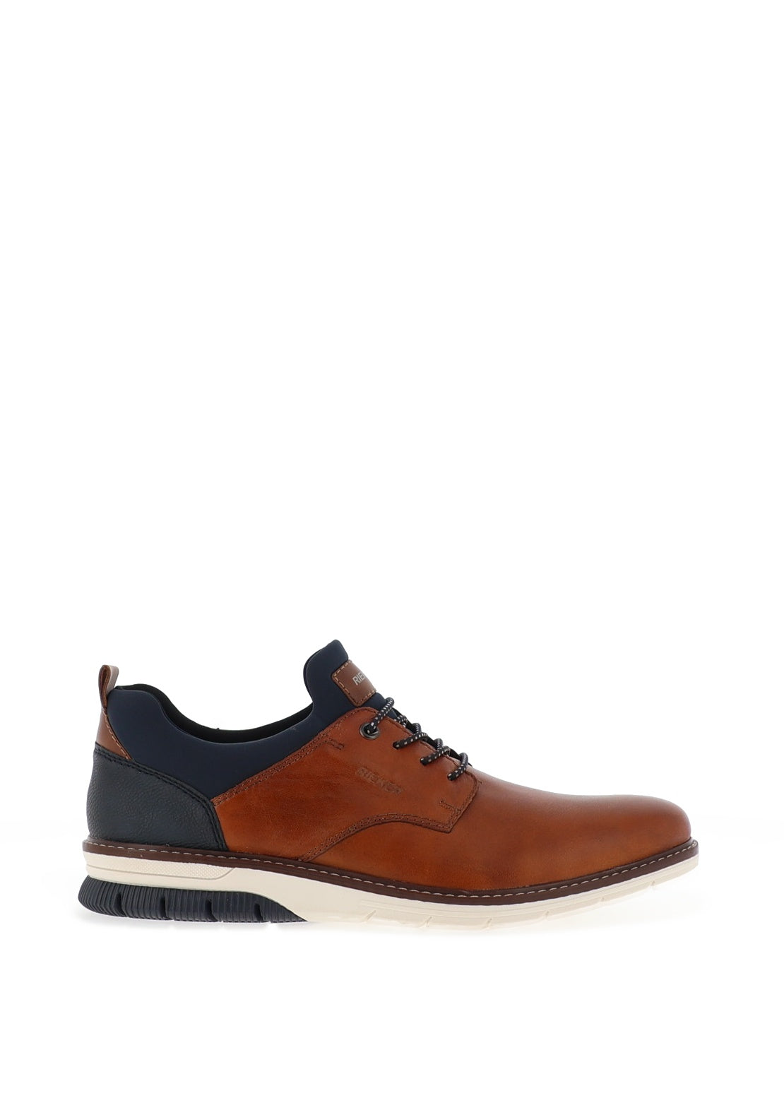 Rieker Men’s Casual Slip On Trainers, Tan & Navy - McElhinneys