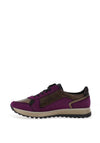 Rieker Zip Detail Metallic Trainers, Purple