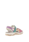 Rieker Printed Velcro Strap Sandals, Pastel Multi