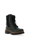 Rieker Tie Detail Military Boots, Green