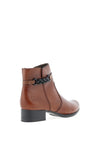 Rieker Womens Chain Strap Boots, Cognac