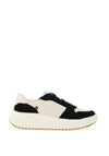 Rieker Evolution Platform Colour Block Trainers, Cream and Black