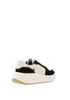 Rieker Evolution Platform Colour Block Trainers, Cream and Black