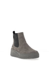 Rieker Leather Platform Chelsea Boot, Grey